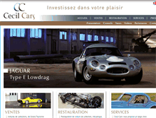 Tablet Screenshot of cecil-cars.com